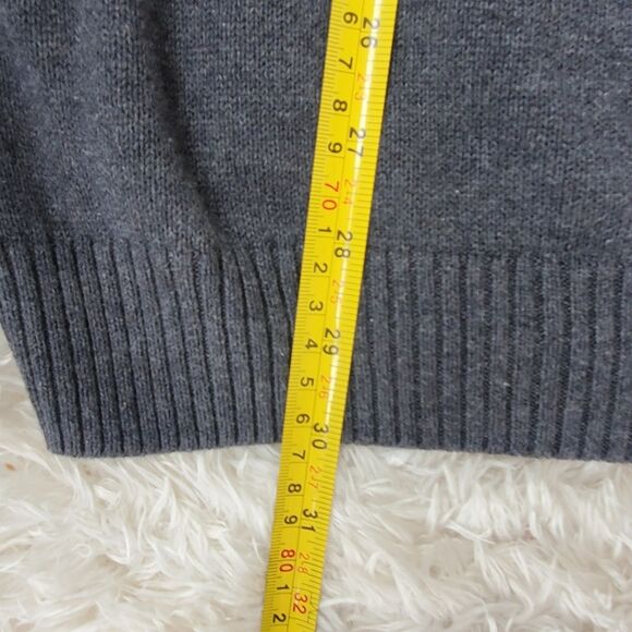 Chaps Men Grey/Gray Vneck Sweater Pullover Vest - Picture 13 of 13